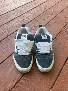 Vans Blue & White Suede-Trim Low-Top Sneakers
